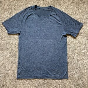lululemon athletica Heathered Navy Men's Workout Performance Shirt